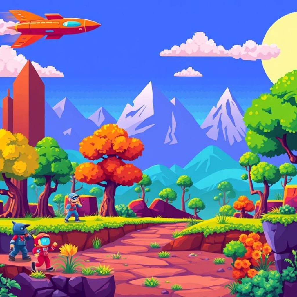 retro gaming pixel art
